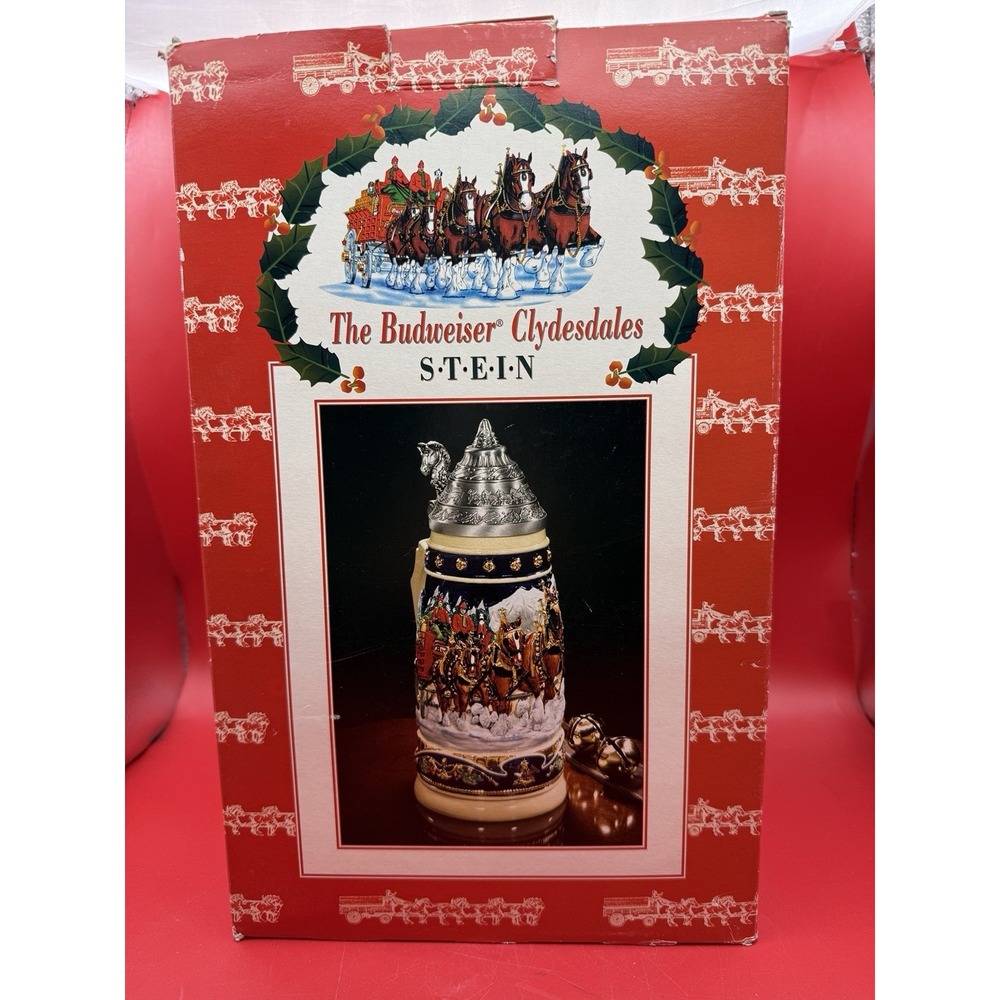 Anheuser Busch The Budweiser Clydesdales Stein CS444 Signed By Artist & COA